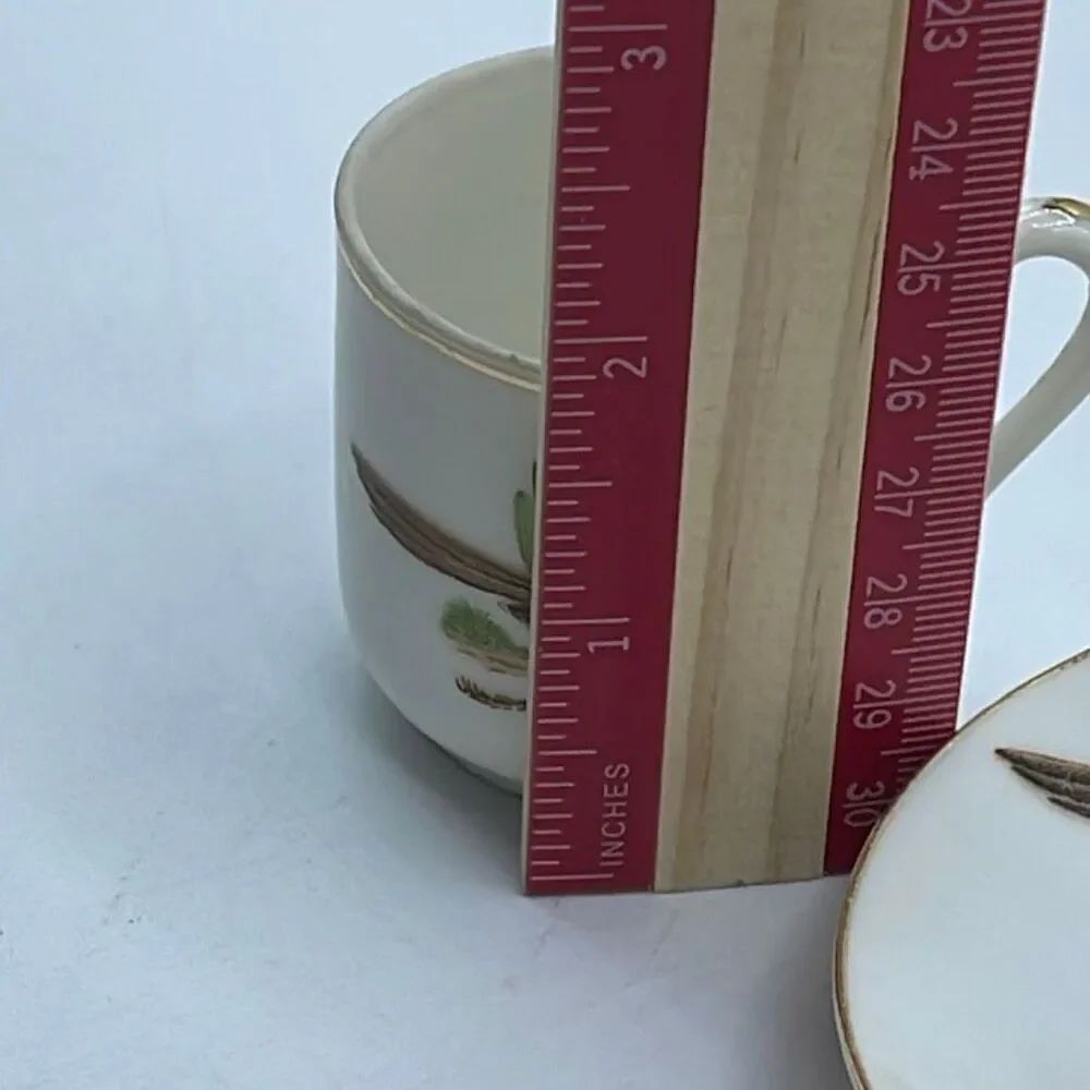 Vintage Arizona Souvenir Cup & saucer roadrunner Midcentury